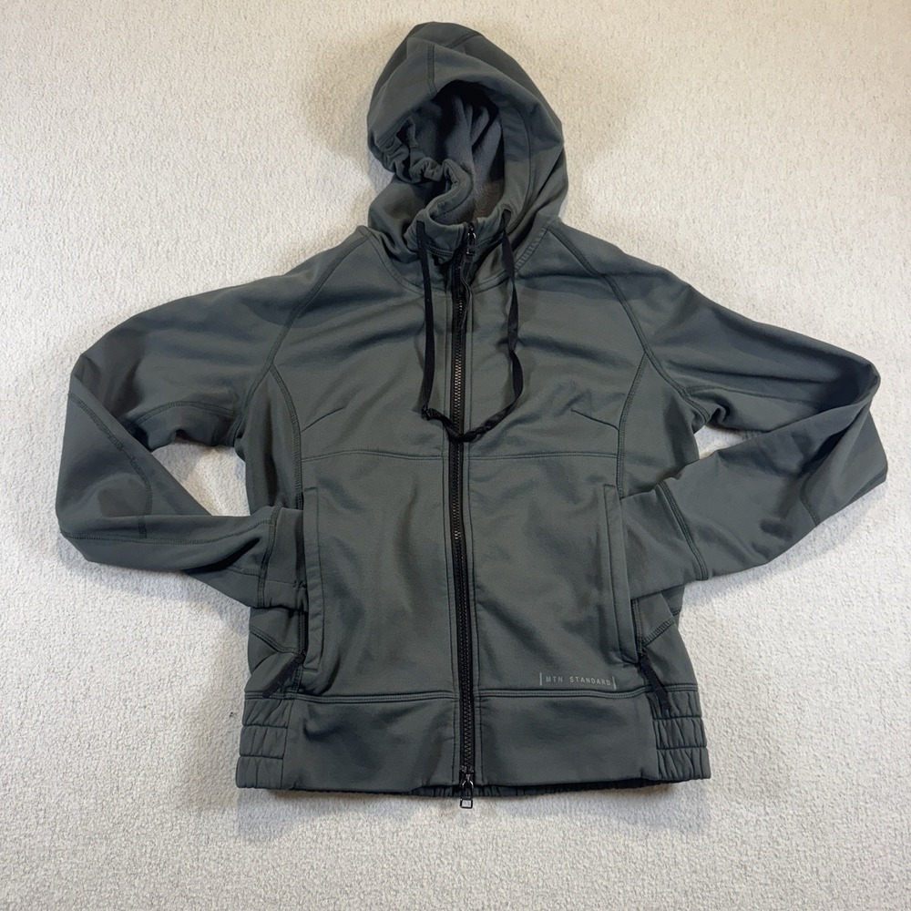 Mountain Standard Gray Mens Small Full Zip Hoodie Long Sleeve Made in Colorado
